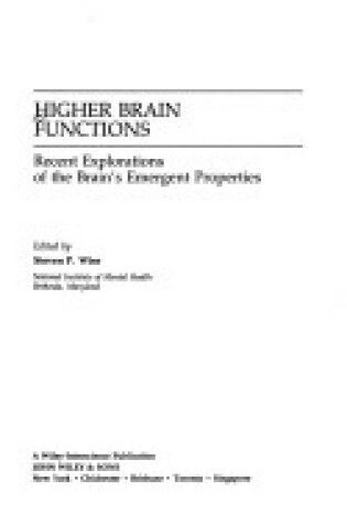 Cover of Higher Brain Functions