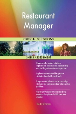 Cover of Restaurant Manager Critical Questions Skills Assessment