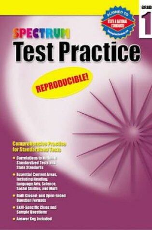Cover of Test Practice, Grade 1