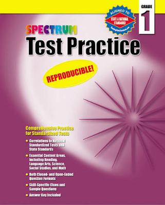 Book cover for Test Practice, Grade 1