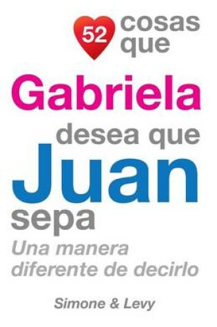 Cover of 52 Cosas Que Gabriela Desea Que Juan Sepa