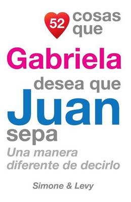 Book cover for 52 Cosas Que Gabriela Desea Que Juan Sepa