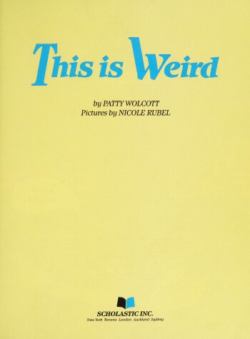 Book cover for This Is Weird