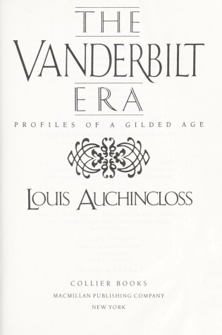 Cover of The Vanderbilt Era