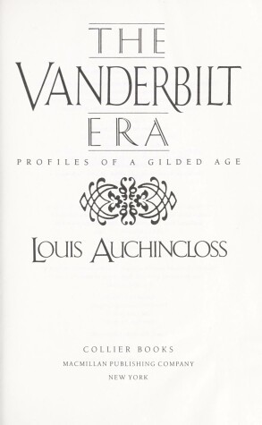 Book cover for The Vanderbilt Era