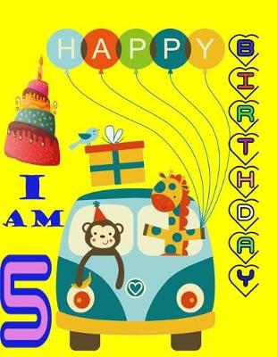 Book cover for i am 5 Birthday ( happy birthday Journal)