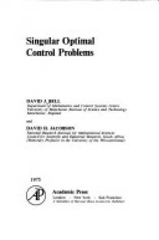 Cover of Singular Optimal Control Problems