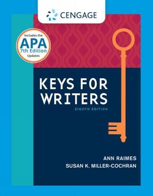 Book cover for Keys for Writers (with 2019 APA Updates and MLA 2021 Update Card)