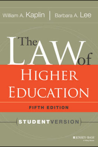 Cover of The Law of Higher Education, 5th Edition