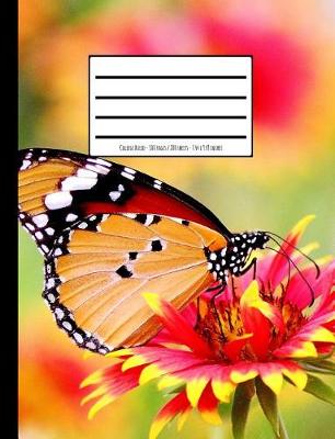 Book cover for Butterfly & Flowers Composition Book