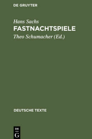 Cover of Fastnachtspiele