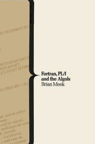 Cover of Fortran, P. L./1 and the Algols