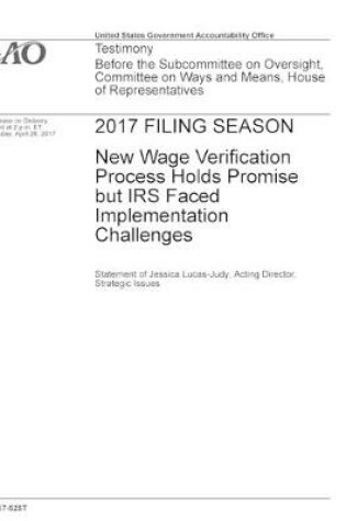 Cover of 2017 Filing Season