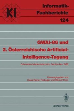 Cover of Gwai-86 Und 2. Osterreichische Artificial-intelligence-tagung