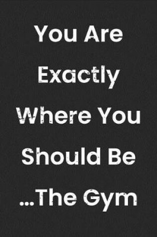 Cover of You Are Exactly Where You Should Be The Gym