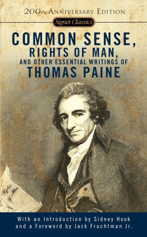 Book cover for Common Sense, the Rights of Man and Other Essential Writings of ThomasPaine