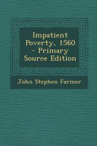 Cover of Impatient Poverty, 1560