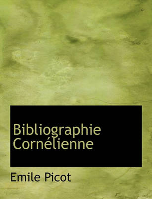 Book cover for Bibliographie Cornelienne