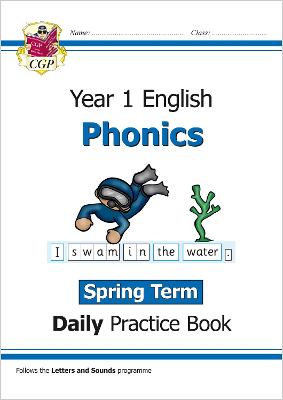 Book cover for KS1 Phonics Year 1 Daily Practice Book: Spring Term
