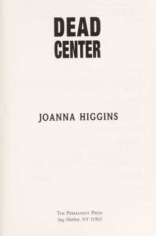 Cover of Dead Center