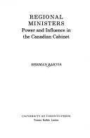 Book cover for Regional Ministers' Power and Influence in the Canadian Cabinet