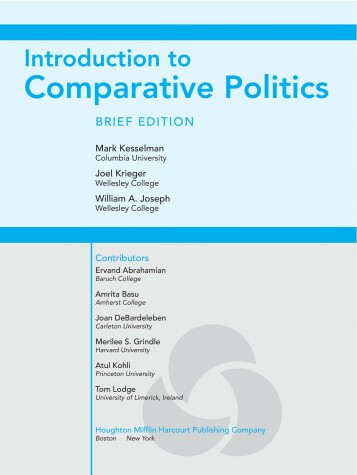 Book cover for A Brief Introduction to Comparative Politics