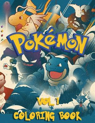 Book cover for Pokemon Coloring Book - 80 Pages A4 (Volume 1)