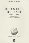 Book cover for Philosophie de l'Art (1912-1914)