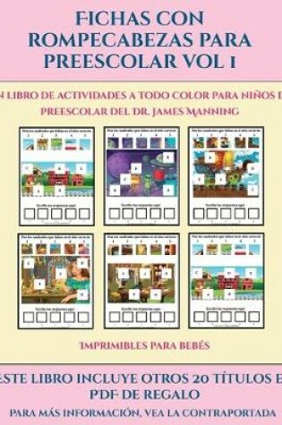 Cover of Imprimibles para bebés (Fichas con rompecabezas para preescolar Vol 1)