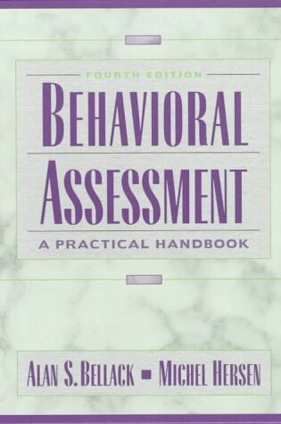 Cover of Behavioral Assessment