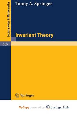 Book cover for Invariant Theory