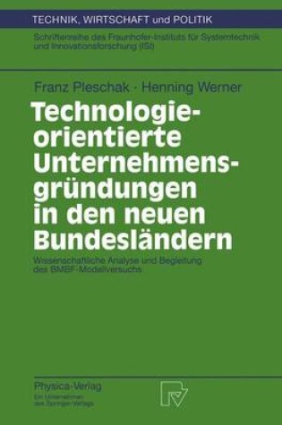 Cover of Technologieorientierte Unternehmensgründungen in den neuen Bundesländern