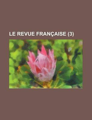 Book cover for Le Revue Francaise (3)