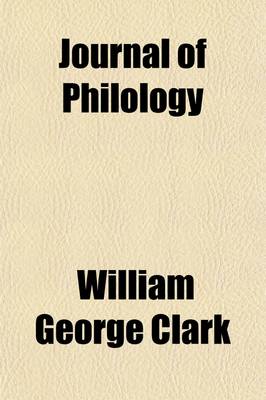 Book cover for The Journal of Philology Volume 15