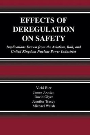 Cover of Effects of Deregulation on Safety