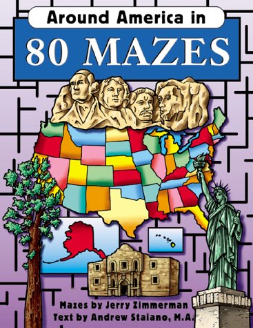 Book cover for Around America in 80 Mazes