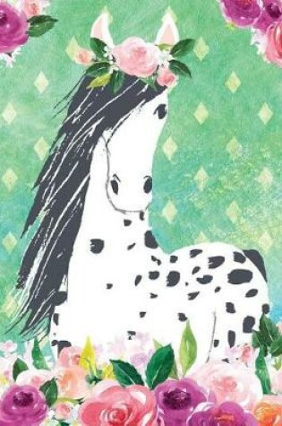 Cover of My Big Fat Journal Notebook For Horse Lovers Appaloosa In Flowers