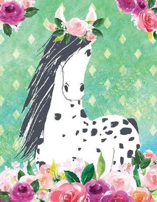 Book cover for My Big Fat Journal Notebook For Horse Lovers Appaloosa In Flowers