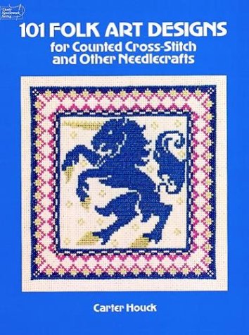 Cover of 101 Folk Art Designs for Counted Cross-stitch