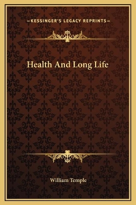 Book cover for Health And Long Life