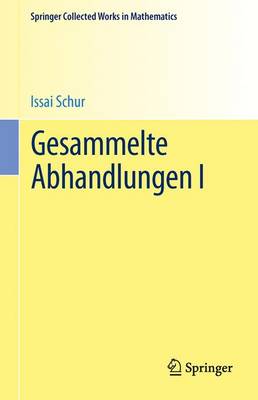 Book cover for Gesammelte Abhandlungen I