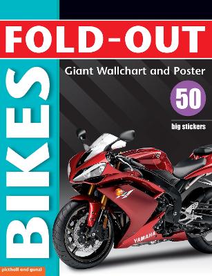 Book cover for Fold-Out Poster Sticker Book: Bikes