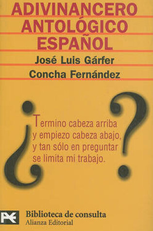 Cover of Adivinancero Antologico Espanol