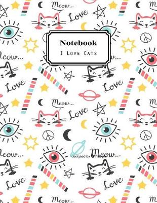 Book cover for Notebook I Love Cats