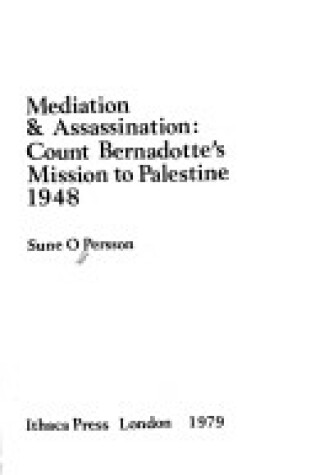 Cover of Mediation and Assassination