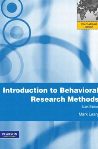 Cover of Introduction to Behavioral Research Methods
