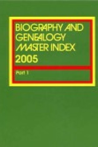 Cover of Biography & Genealogy Master Index Supplement 2005