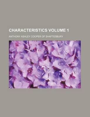 Book cover for Characteristics Volume 1