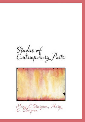 Book cover for Studies of Contemporary Poets