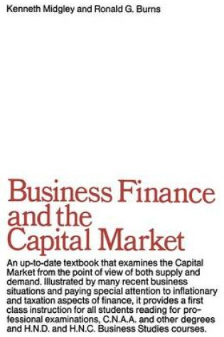 Cover of Business Finance & the Capital Market
